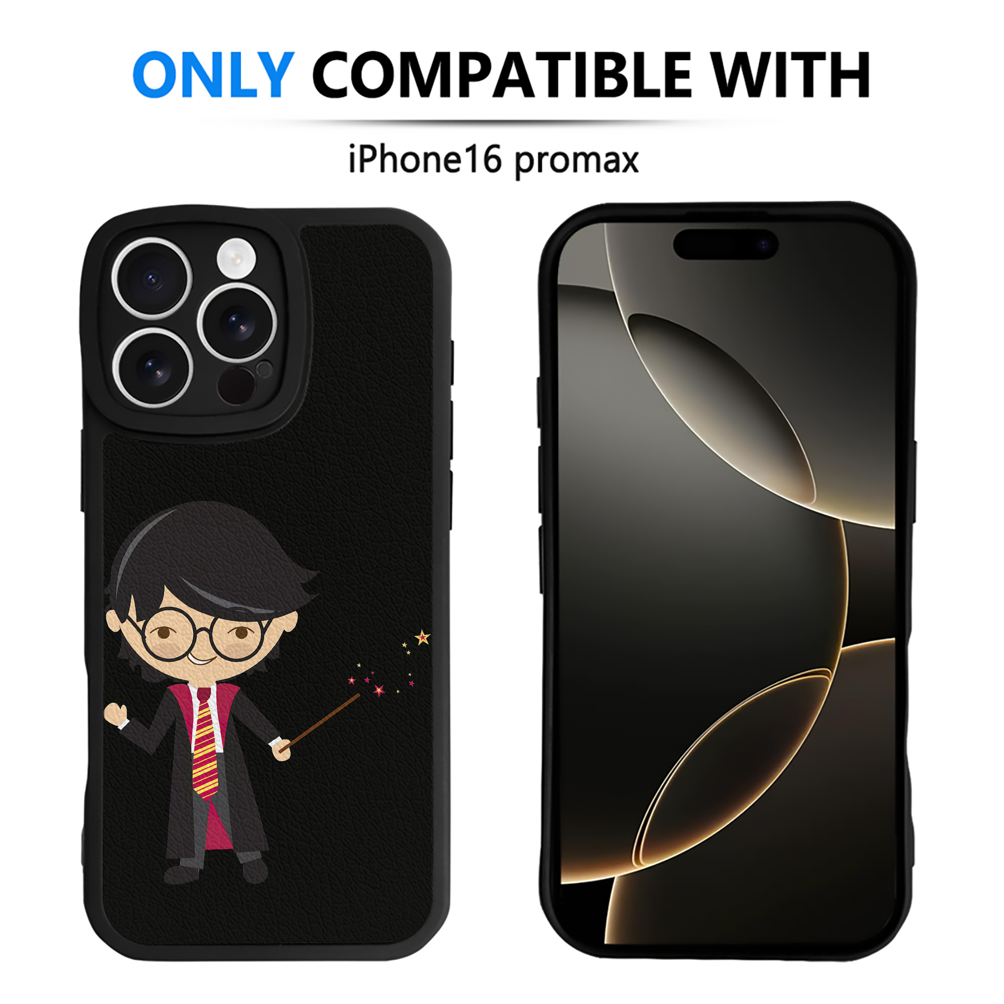 （画像用） Harry Potter ハリー・ポッターシリーズ 【iPhone 16シリーズ対応】シリコンスマホケース（レザー調） 材質：シリコン